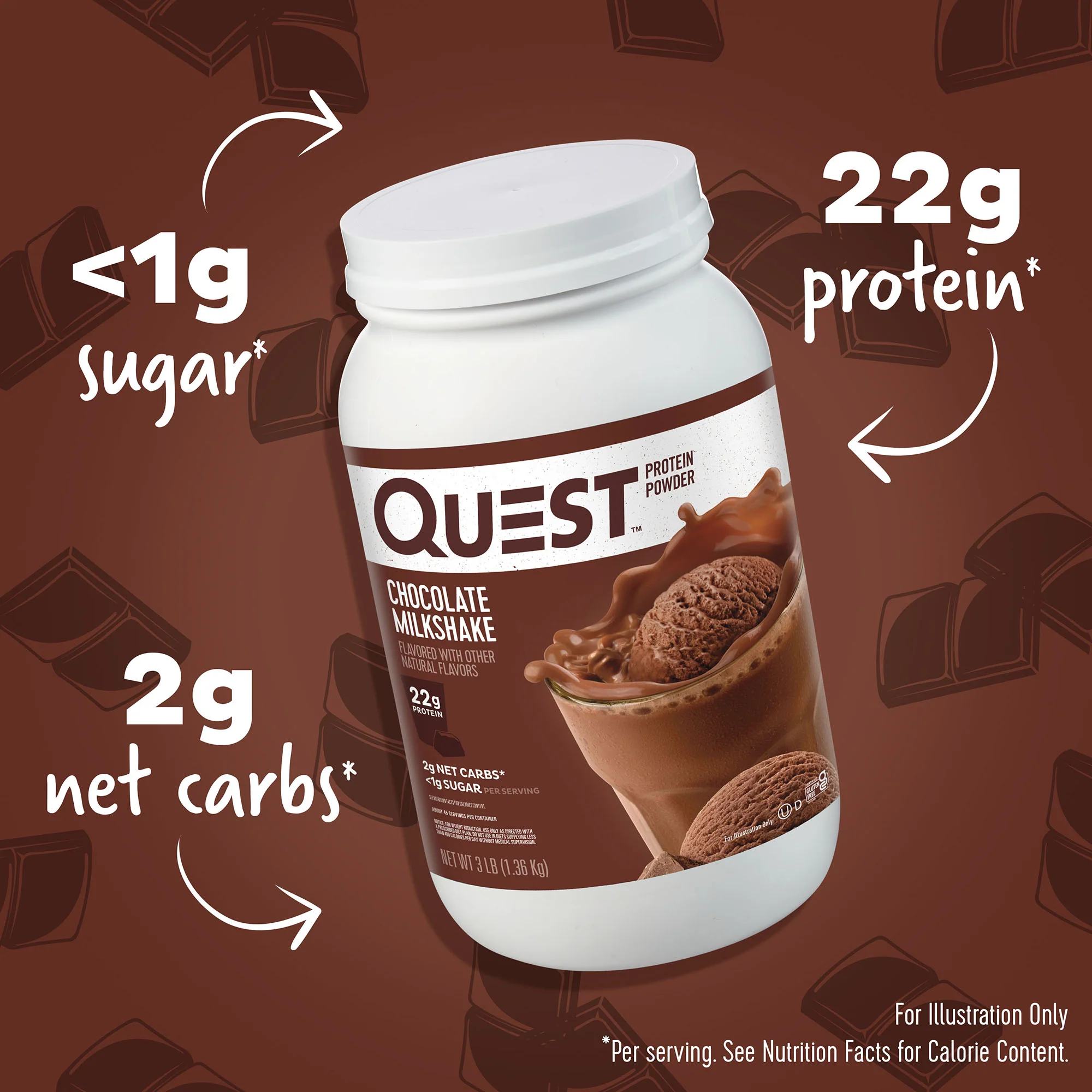 Alternative view of Chocolate Milkshake Protein Powder