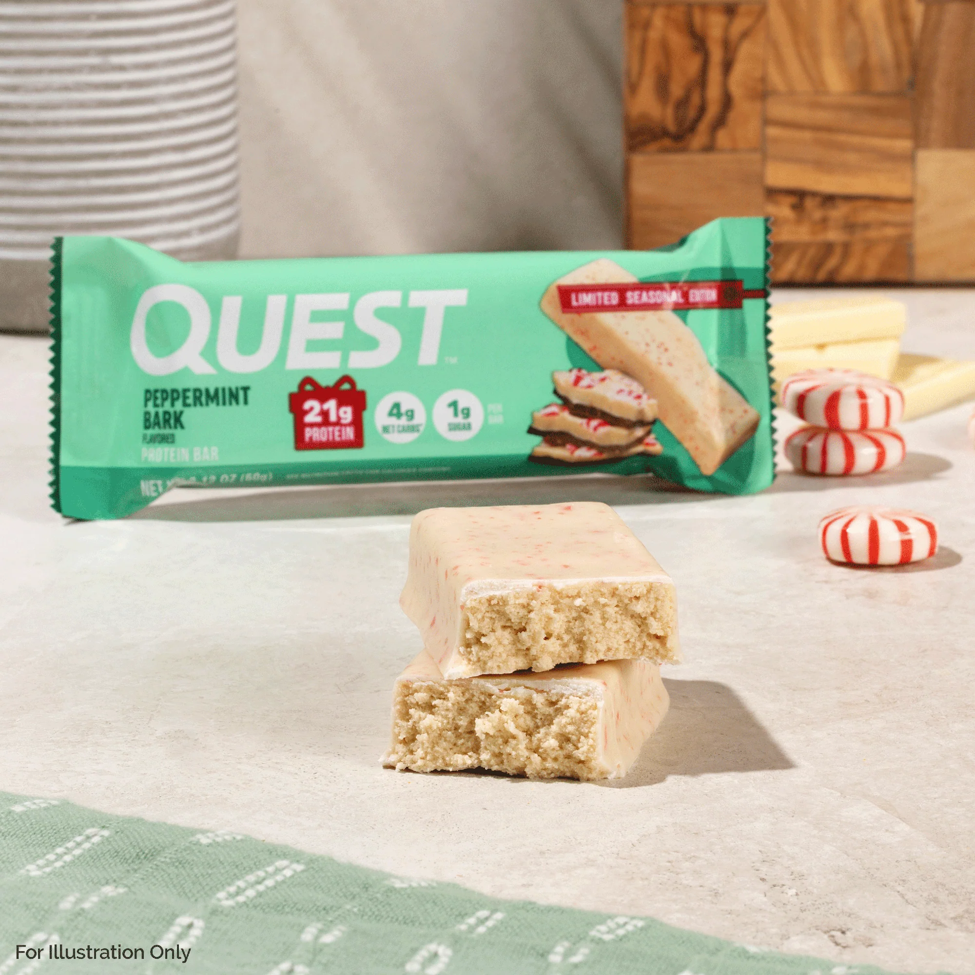 Quest Nutrition Peppermint Bark Protein Bar - Image 7