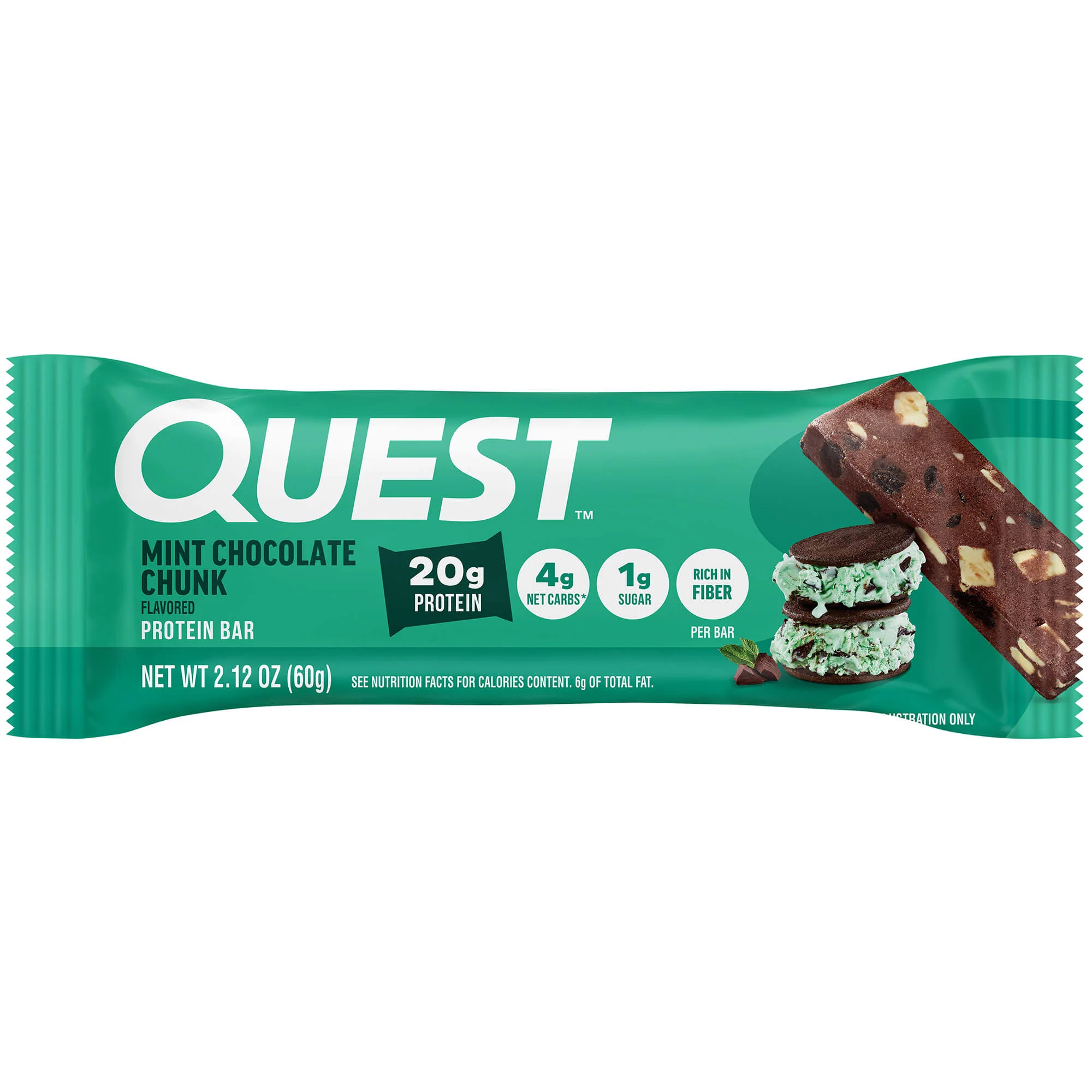 Alternative view of Mint Chocolate Chunk Protein Bars