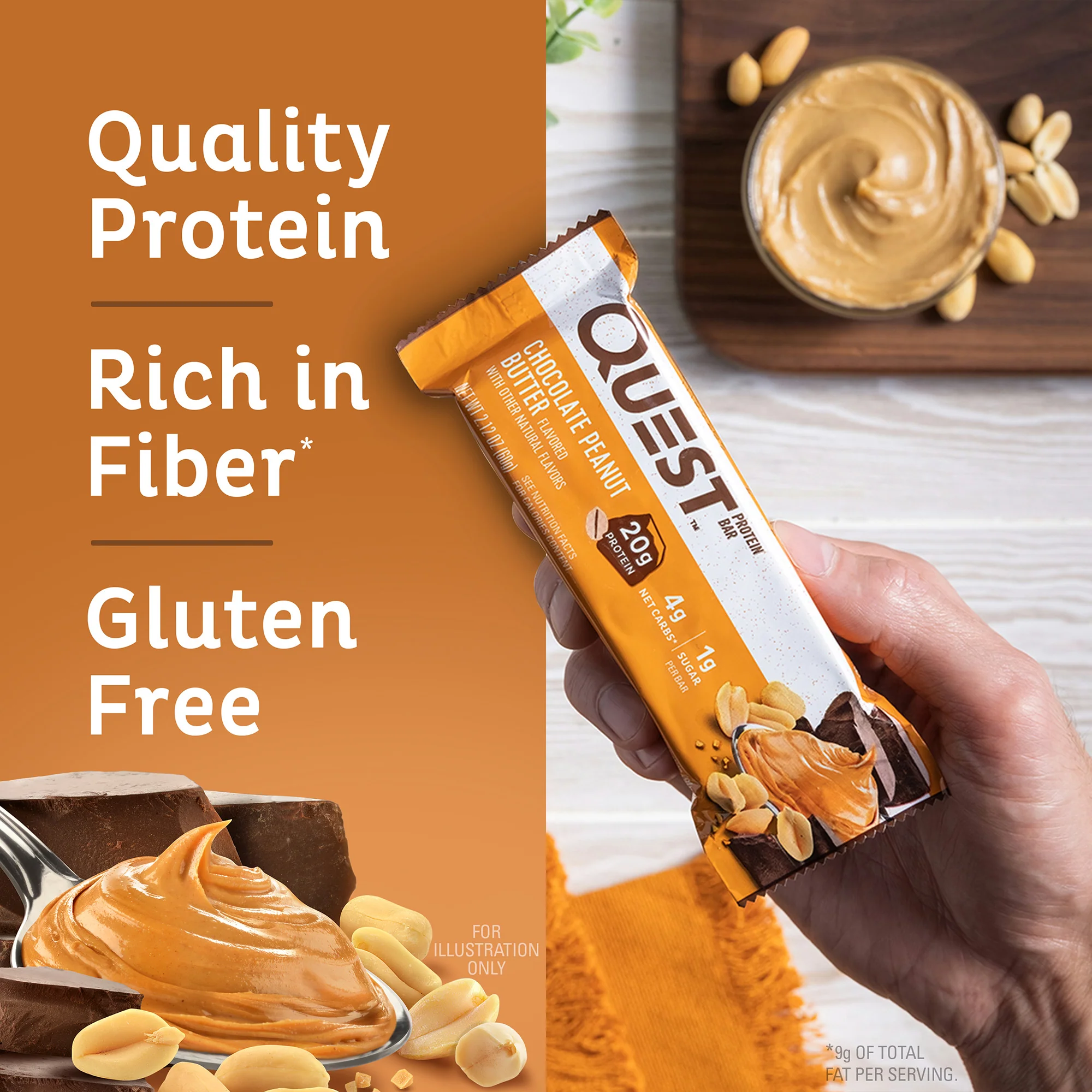 Chocolate Peanut Butter Protein Bar - Image 5