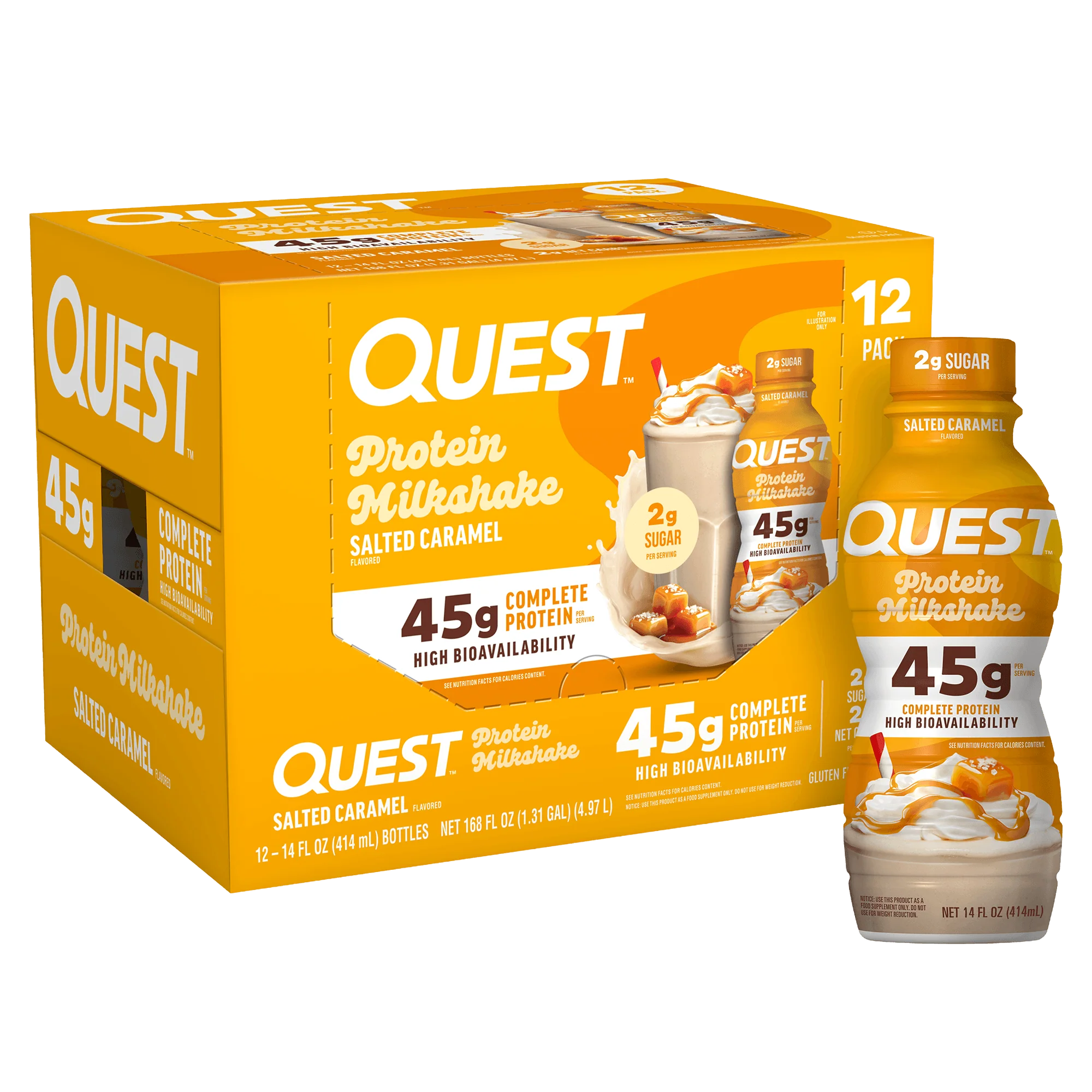 Alternative view of Quest Salted Caramel Protein Milkshake
