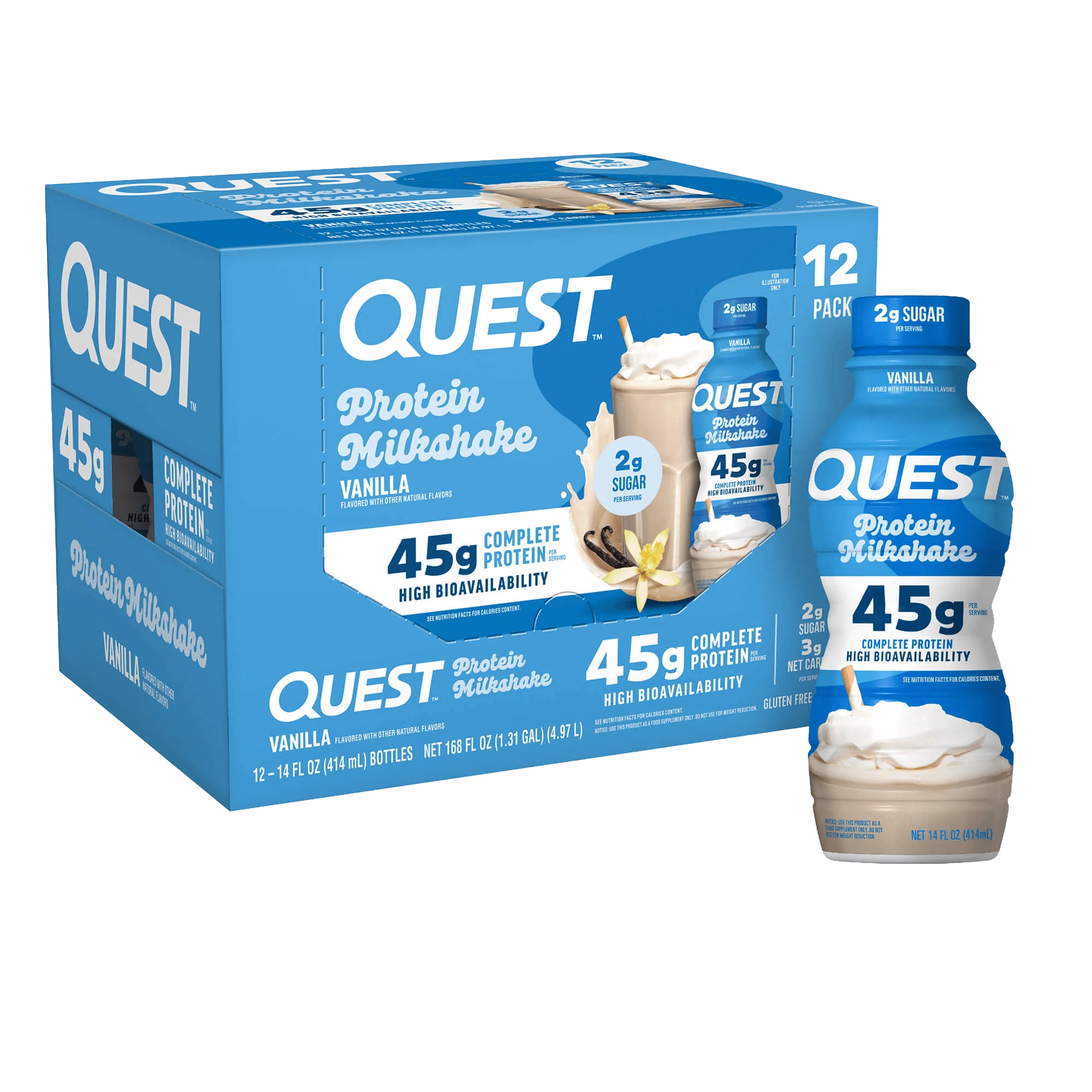 Alternative view of Vanilla 45g Protein Milkshake