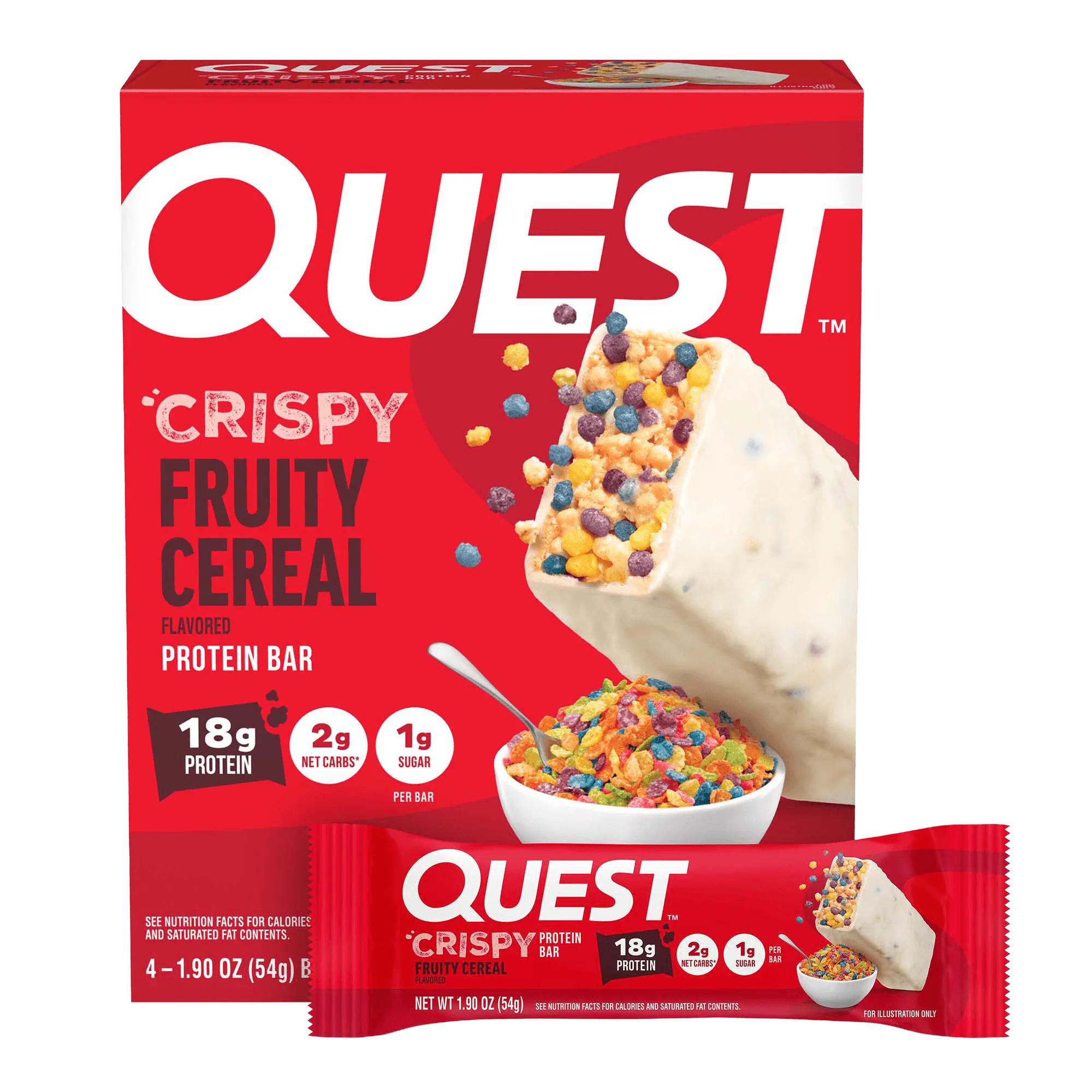 Alternative view of Fruity Cereal Crispy Hero Protein Bars