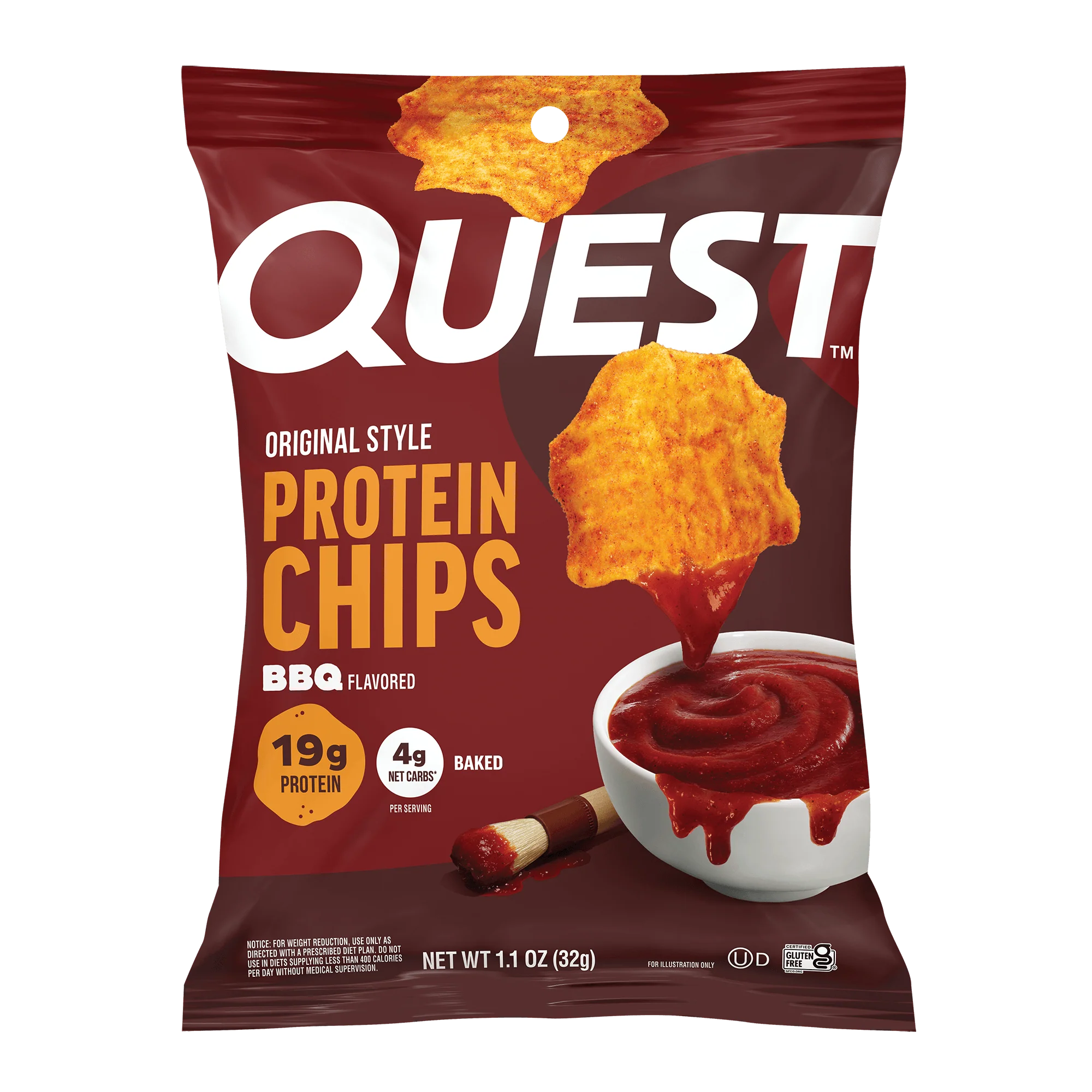 Alternative view of BBQ Original Style Protein Chips