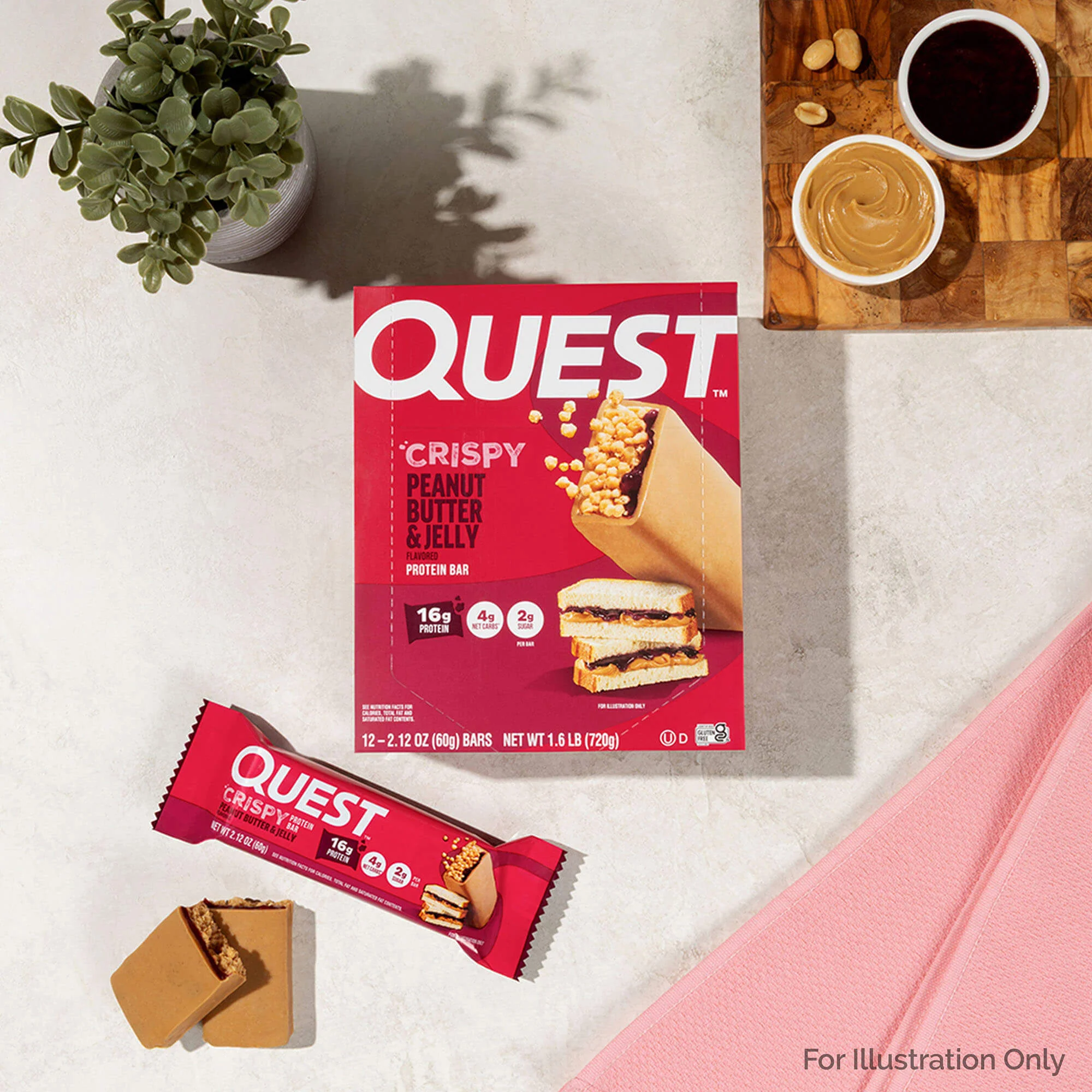 Peanut Butter & Jelly Crispy Hero Protein Bars - Image 6
