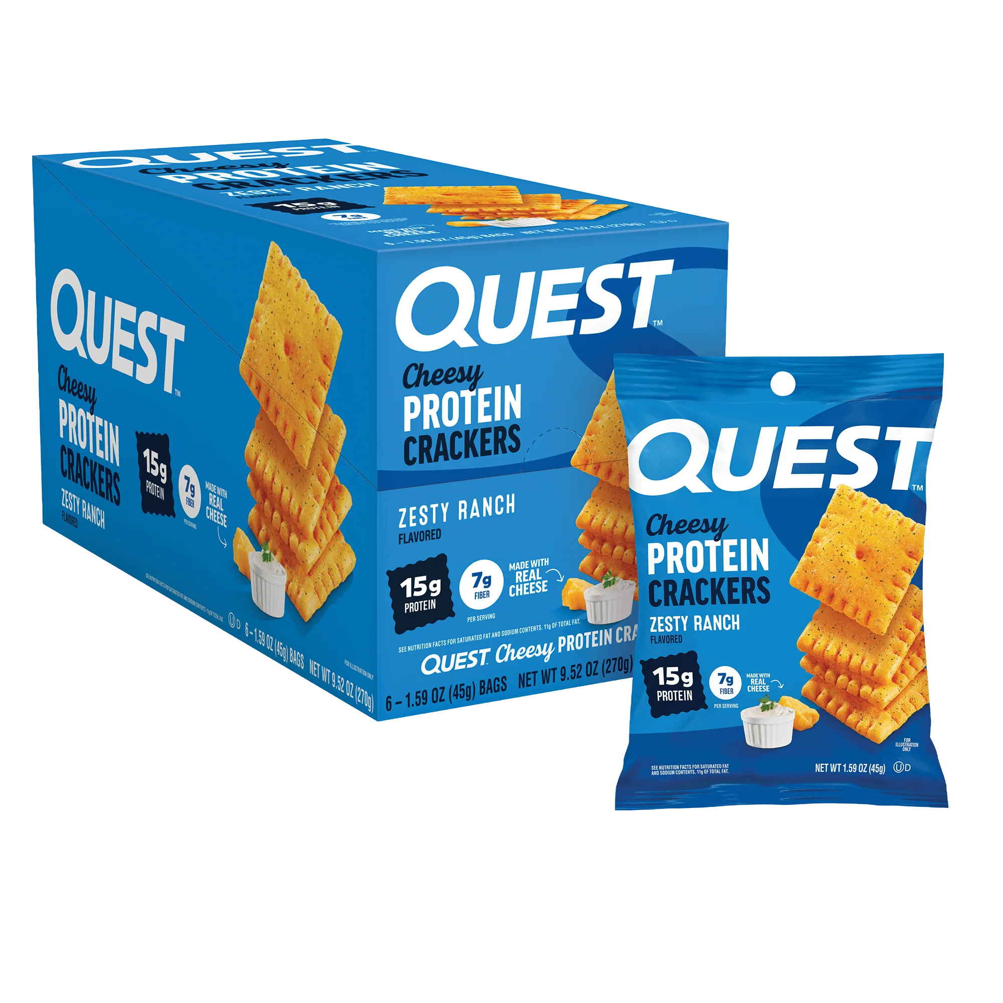Alternative view of Zesty Ranch Cheese Crackers