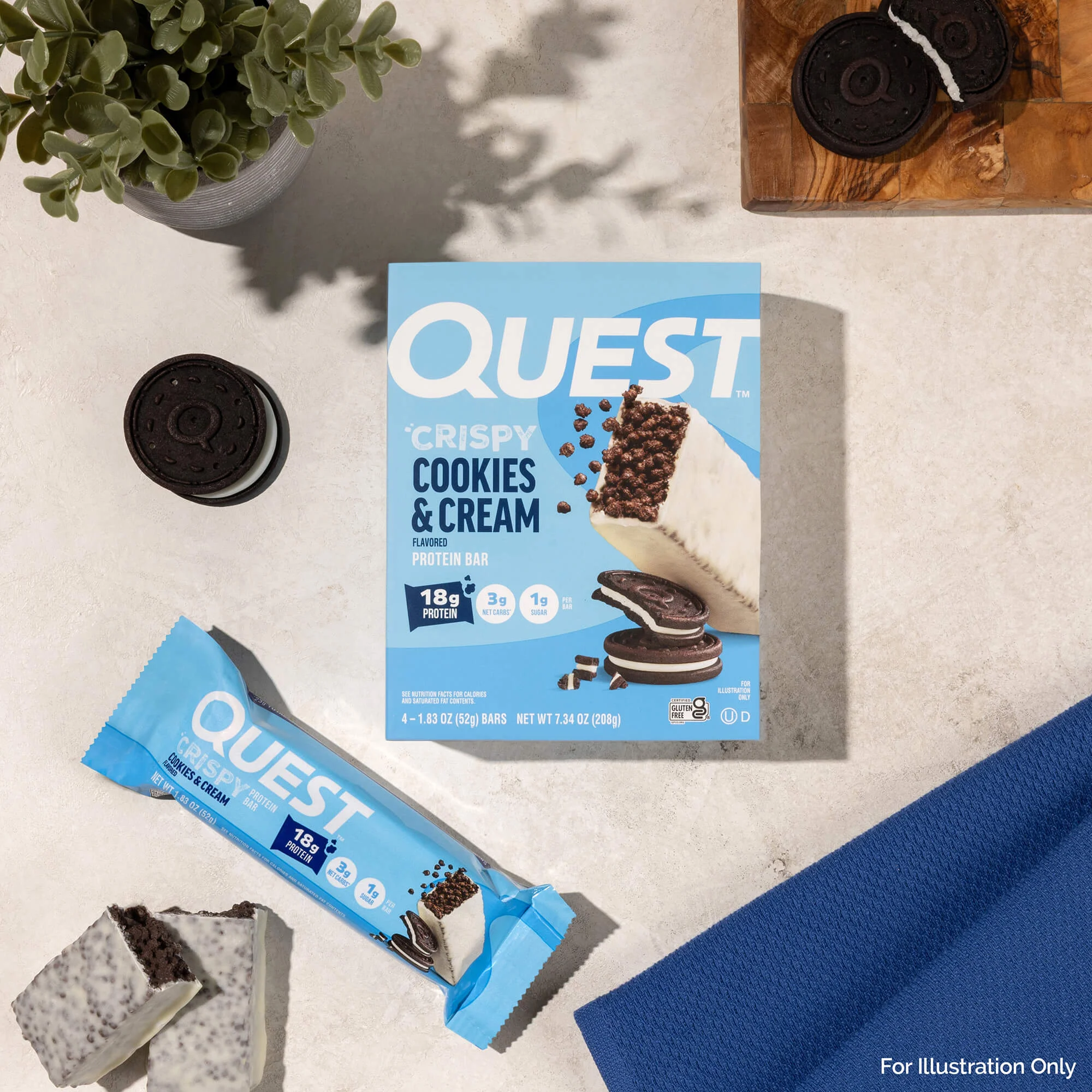 Cookies & Cream Crispy Hero Protein Bars - Image 6
