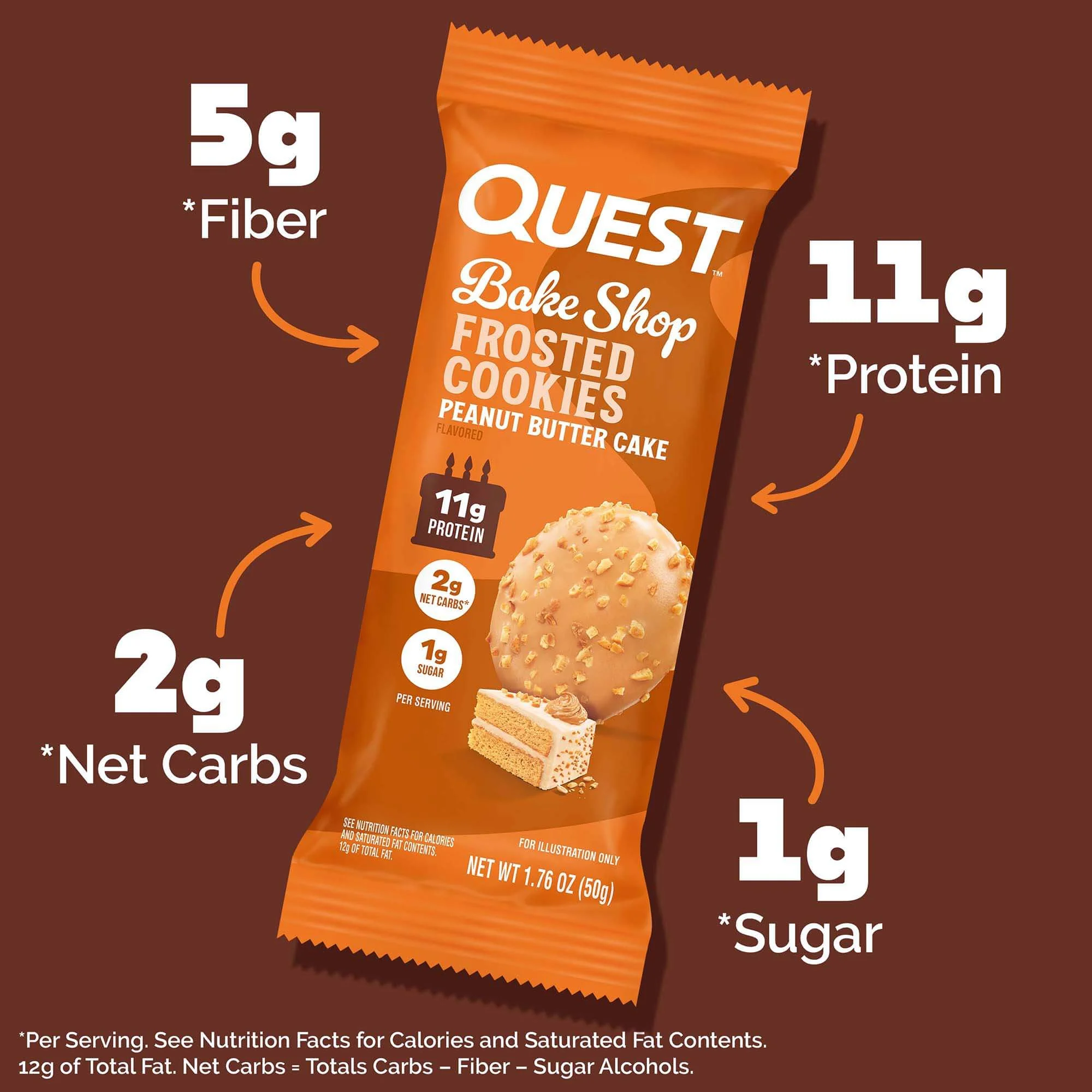 Alternative view of Peanut Butter Cake Frosted Cookies Twin Pack