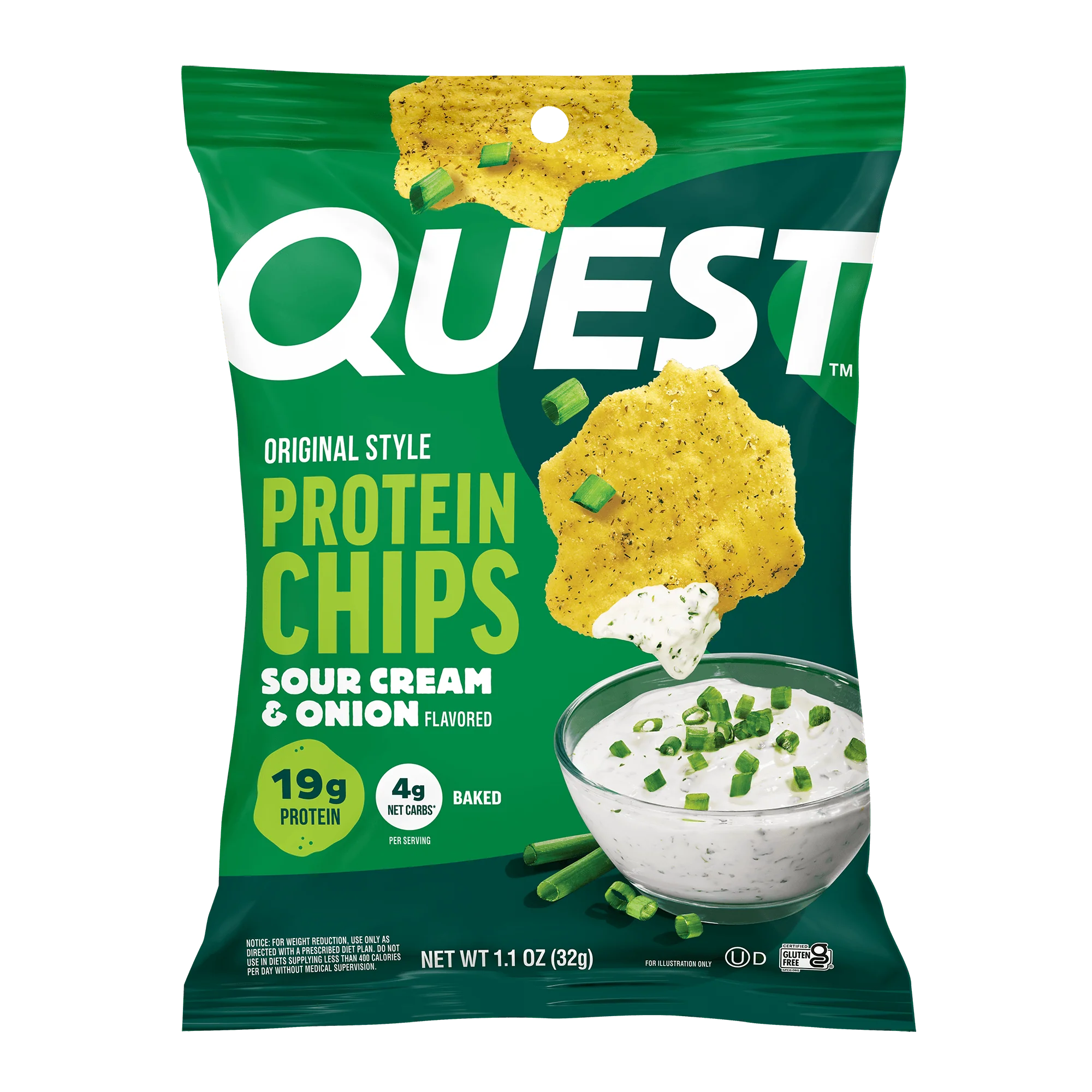 Alternative view of Sour Cream & Onion Original Style Protein Chips