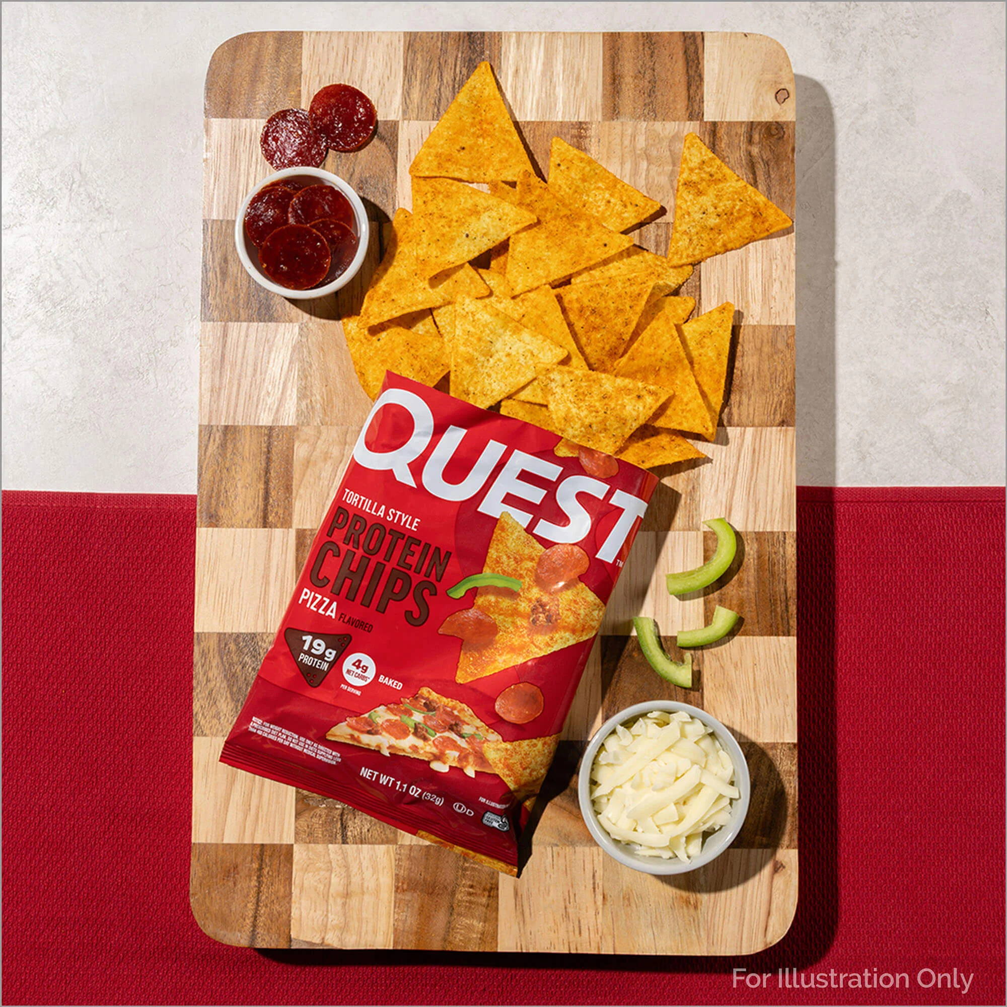 Pizza Tortilla Style Protein Chips - Image 5