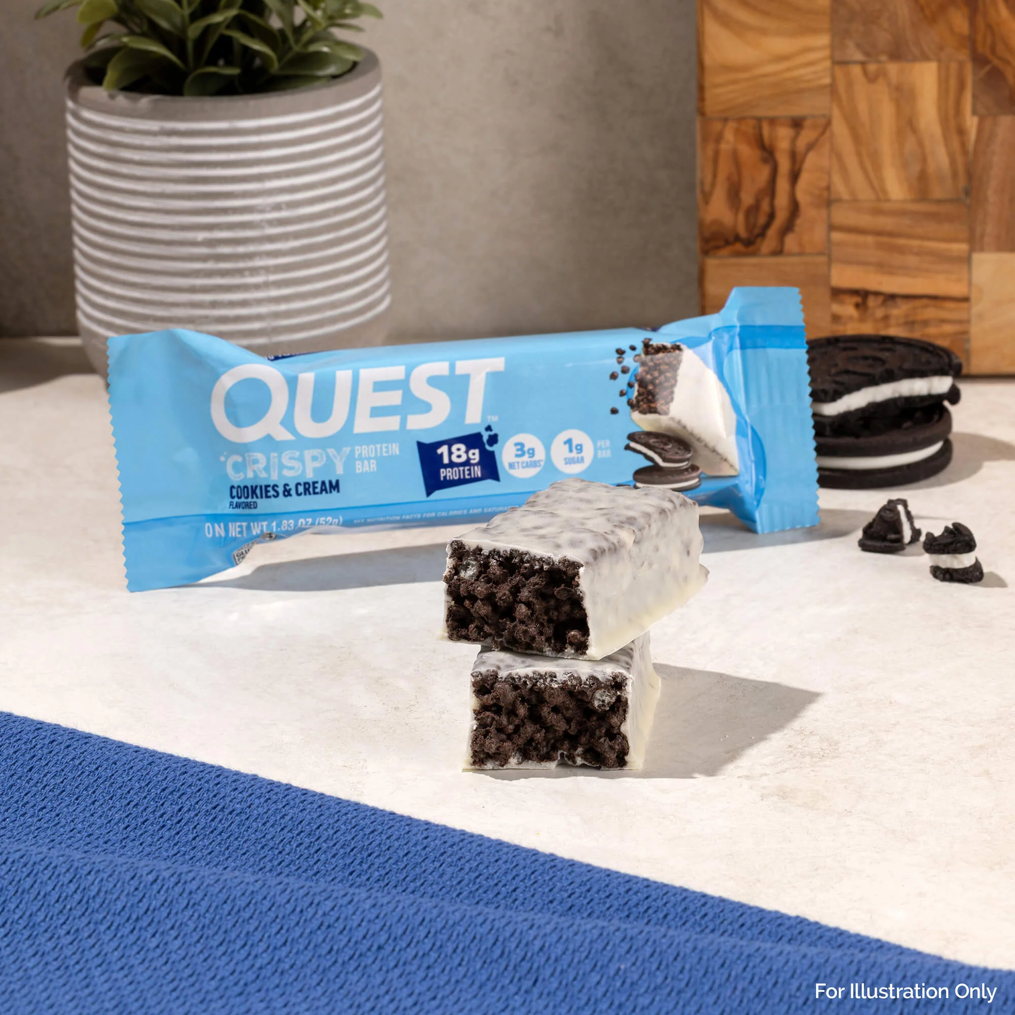 Cookies & Cream Crispy Hero Protein Bars - Image 5
