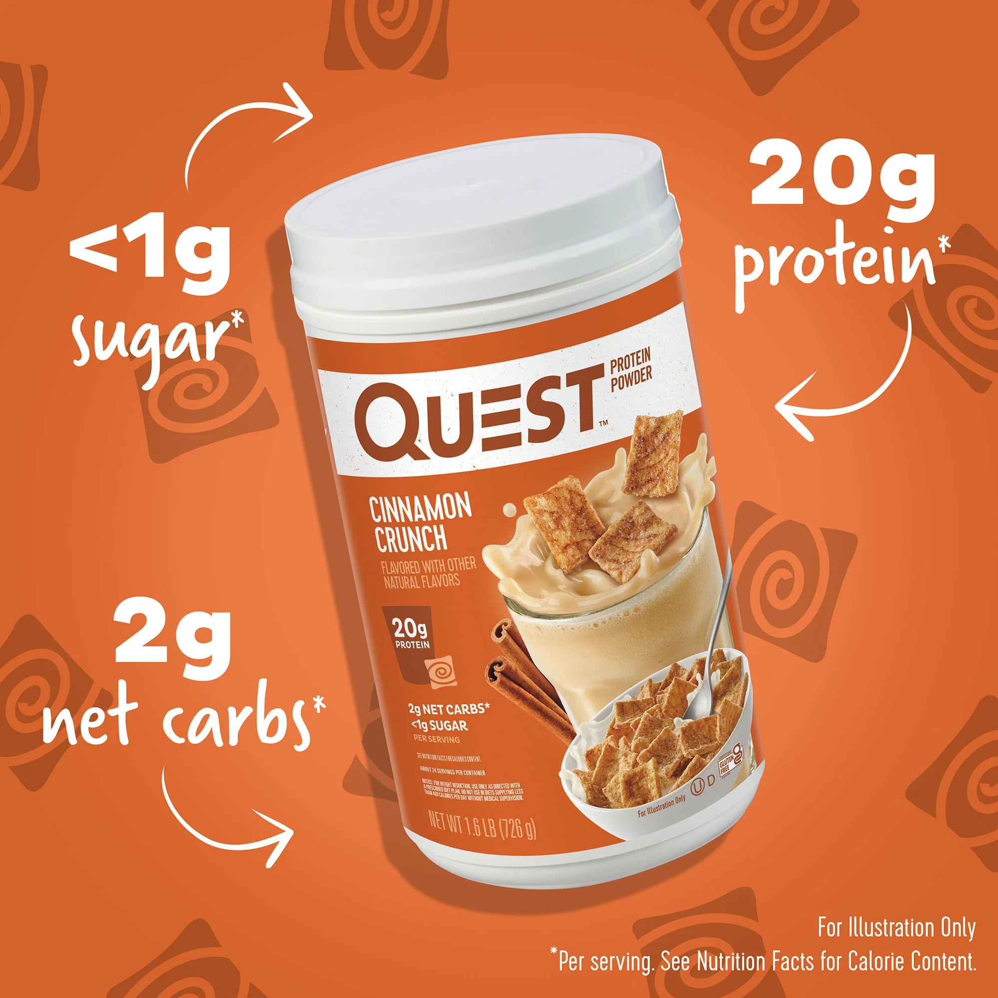 Alternative view of Cinnamon Crunch Protein Powder