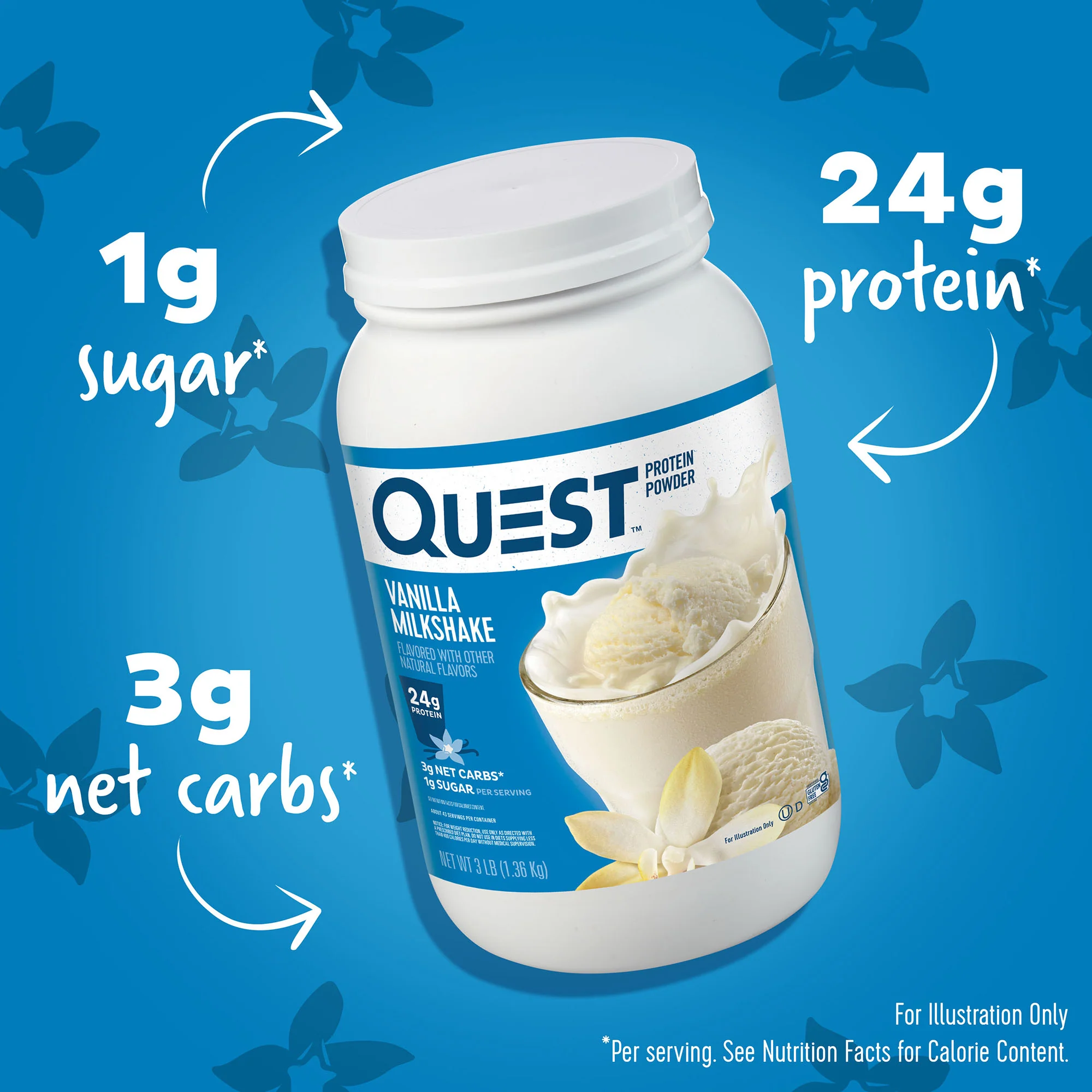 Alternative view of Vanilla Milkshake Protein Powder