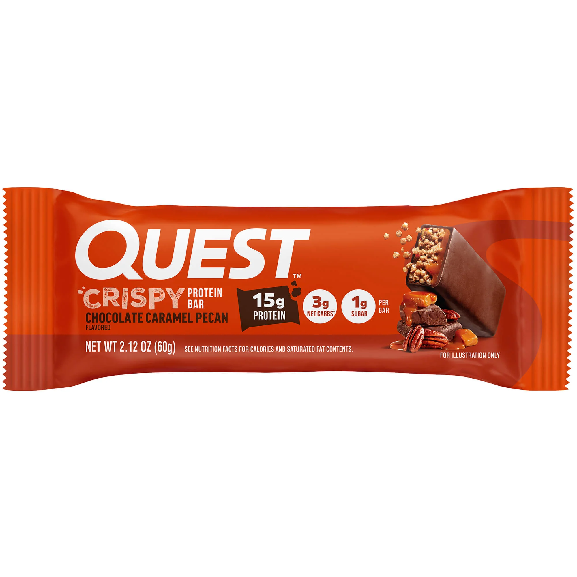 Chocolate Caramel Pecan Crispy Hero Protein Bars - Image 3