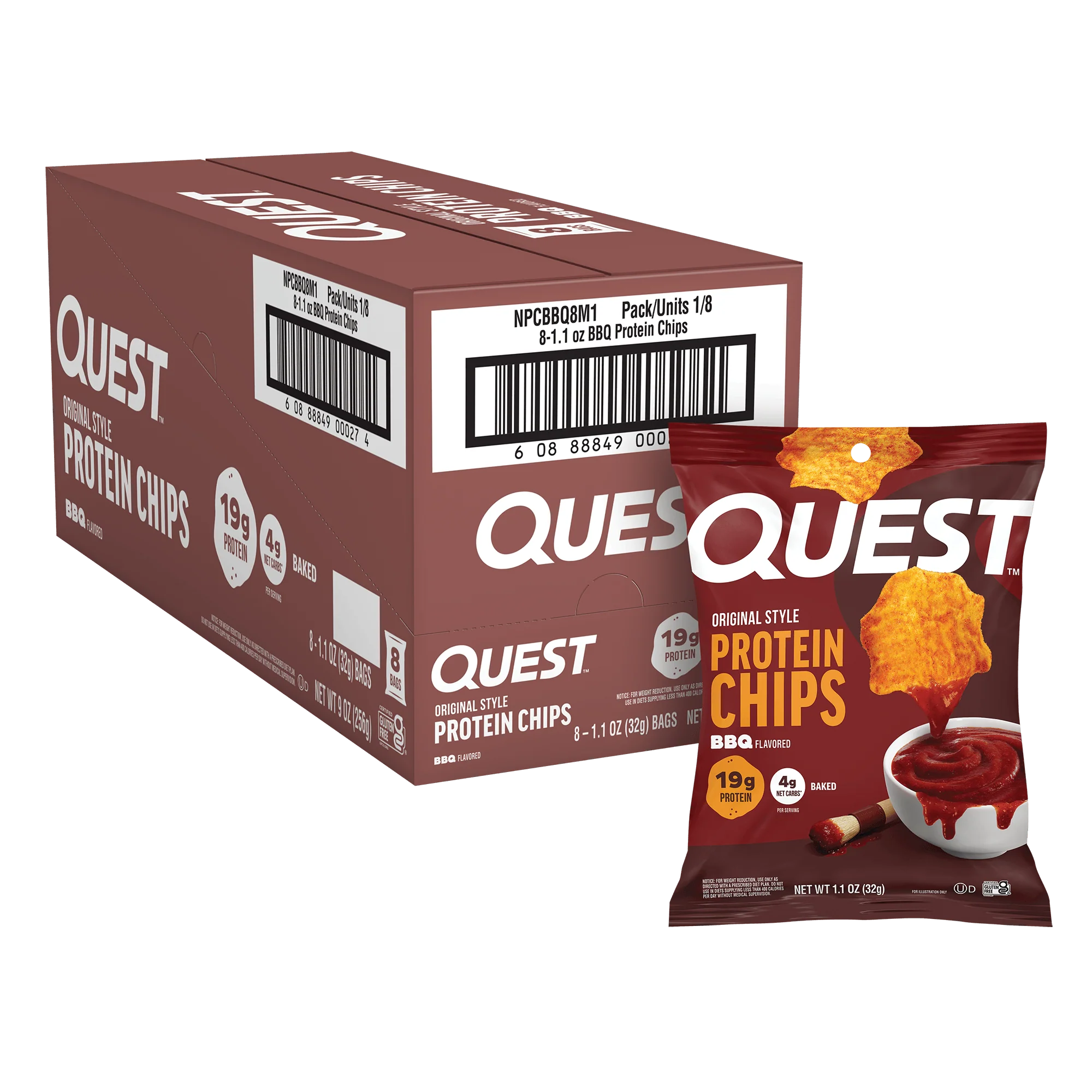BBQ Original Style Protein Chips