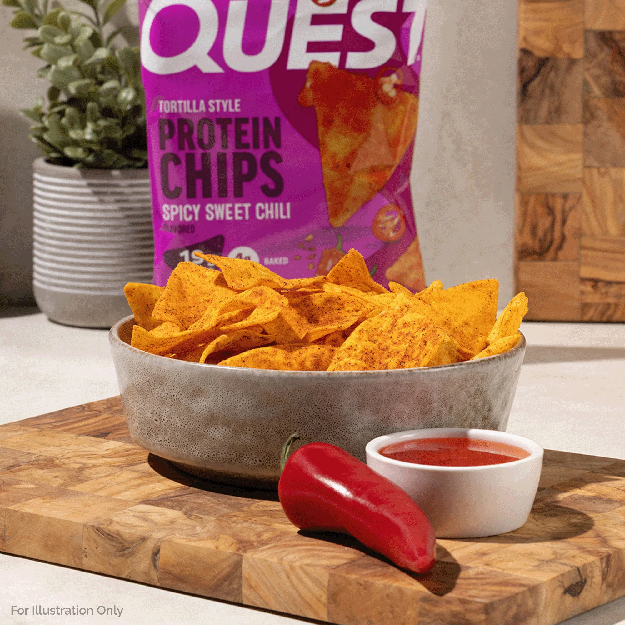 Spicy Sweet Chili Tortilla Style Protein Chips - Image 5