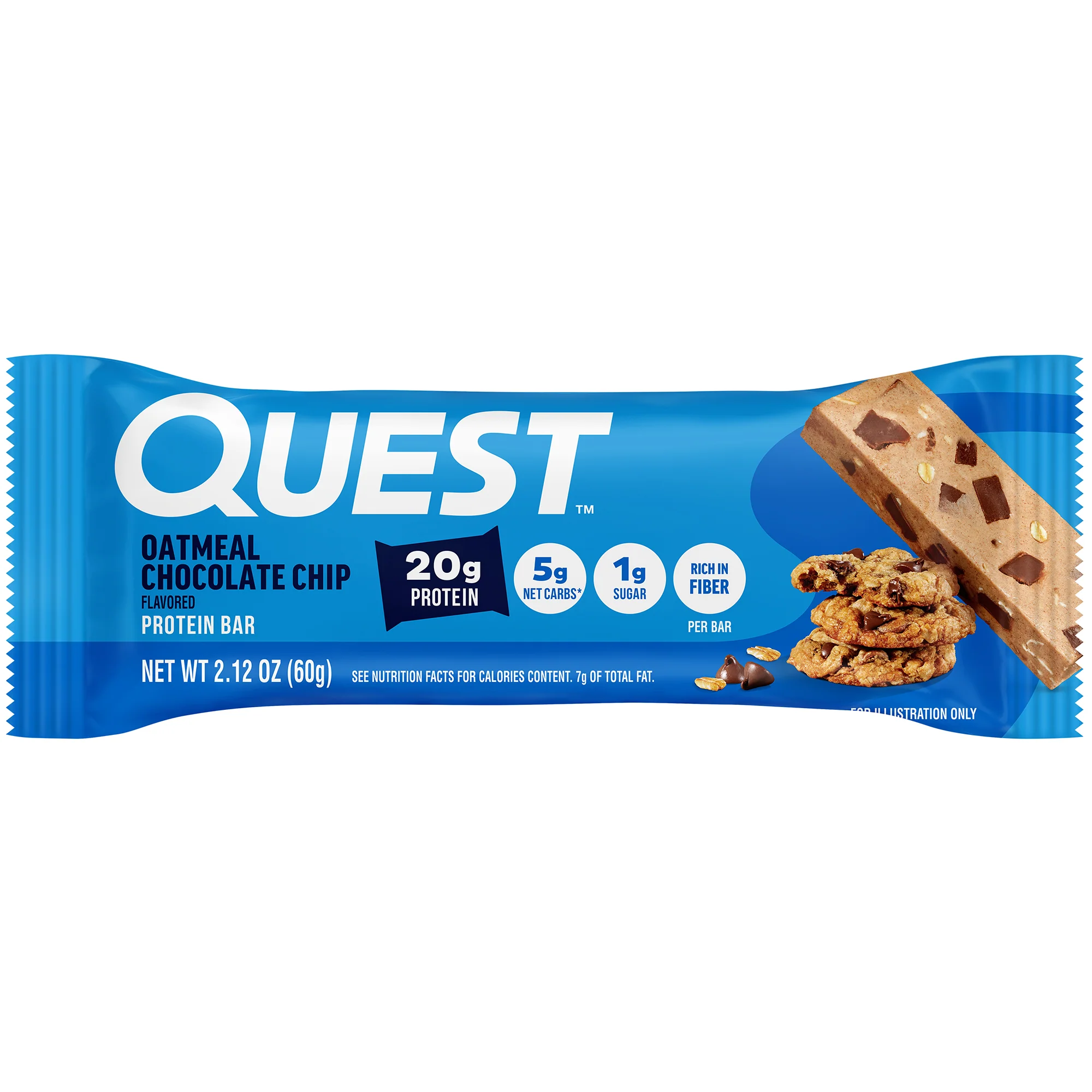 Alternative view of Oatmeal Chocolate Chip Protein Bars
