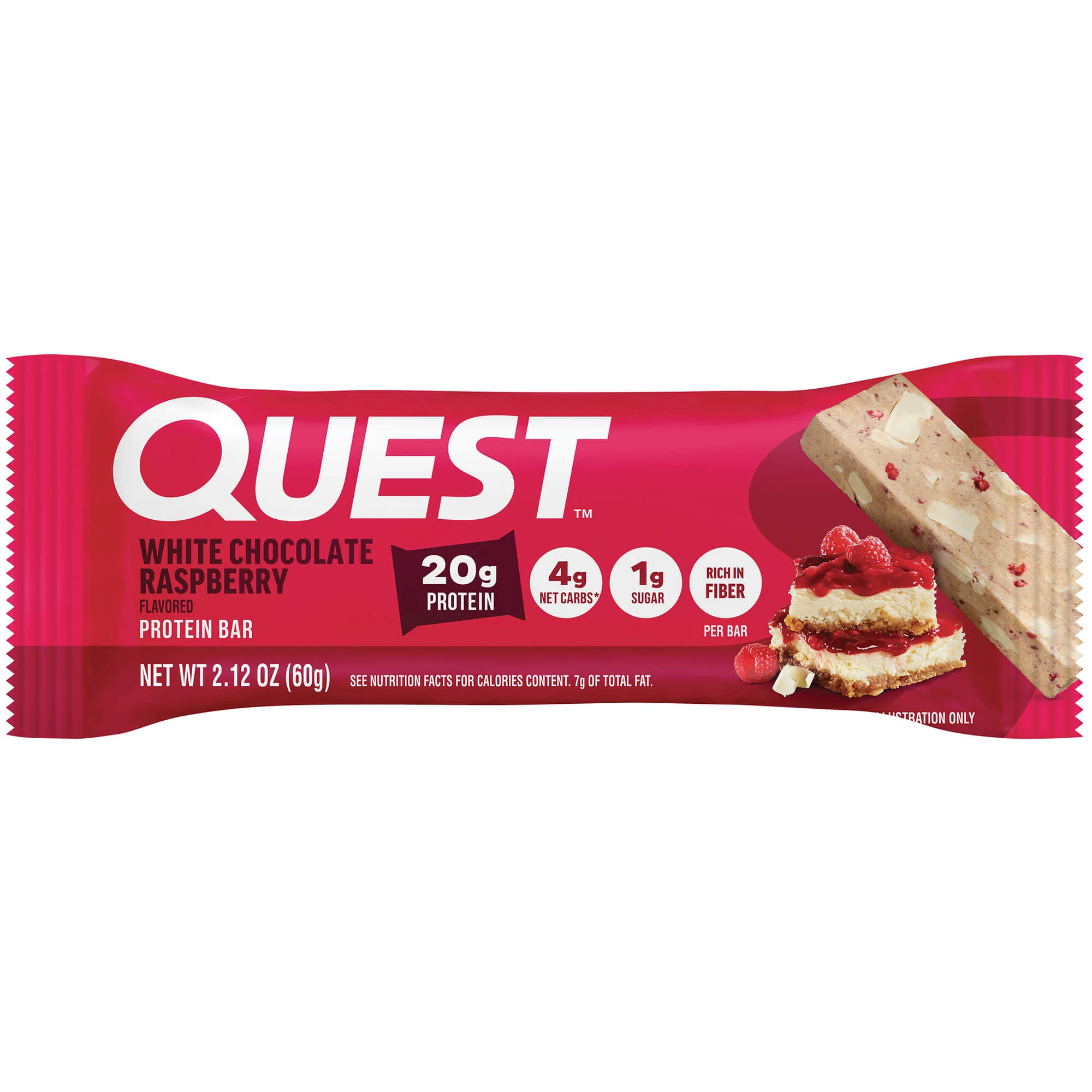 Alternative view of White Chocolate Raspberry Protein Bars