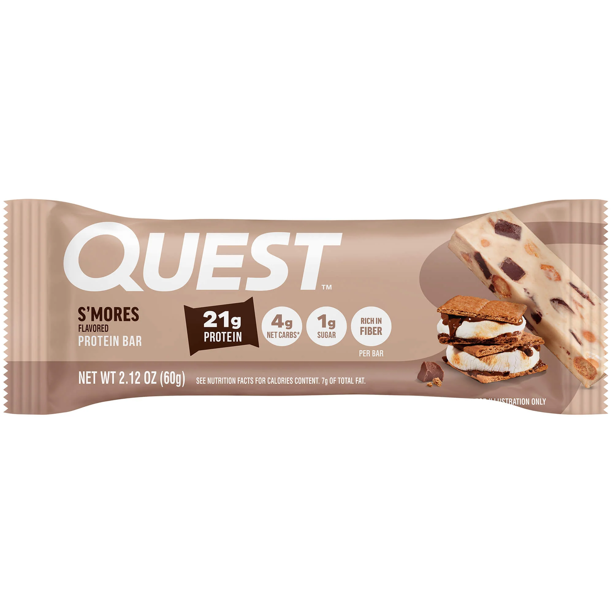 Alternative view of S'Mores Protein Bars