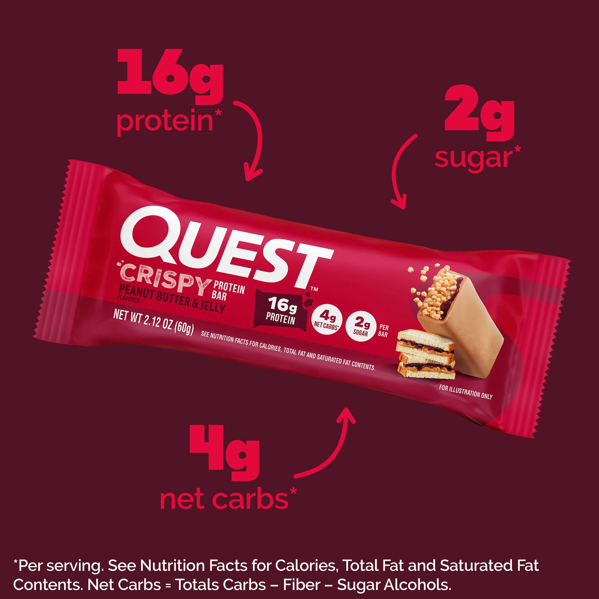 Peanut Butter & Jelly Crispy Hero Protein Bars - Image 3