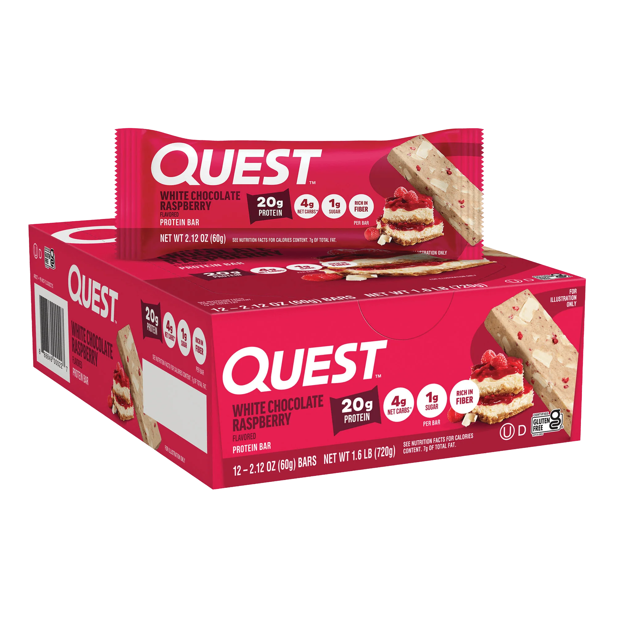 White Chocolate Raspberry Protein Bars