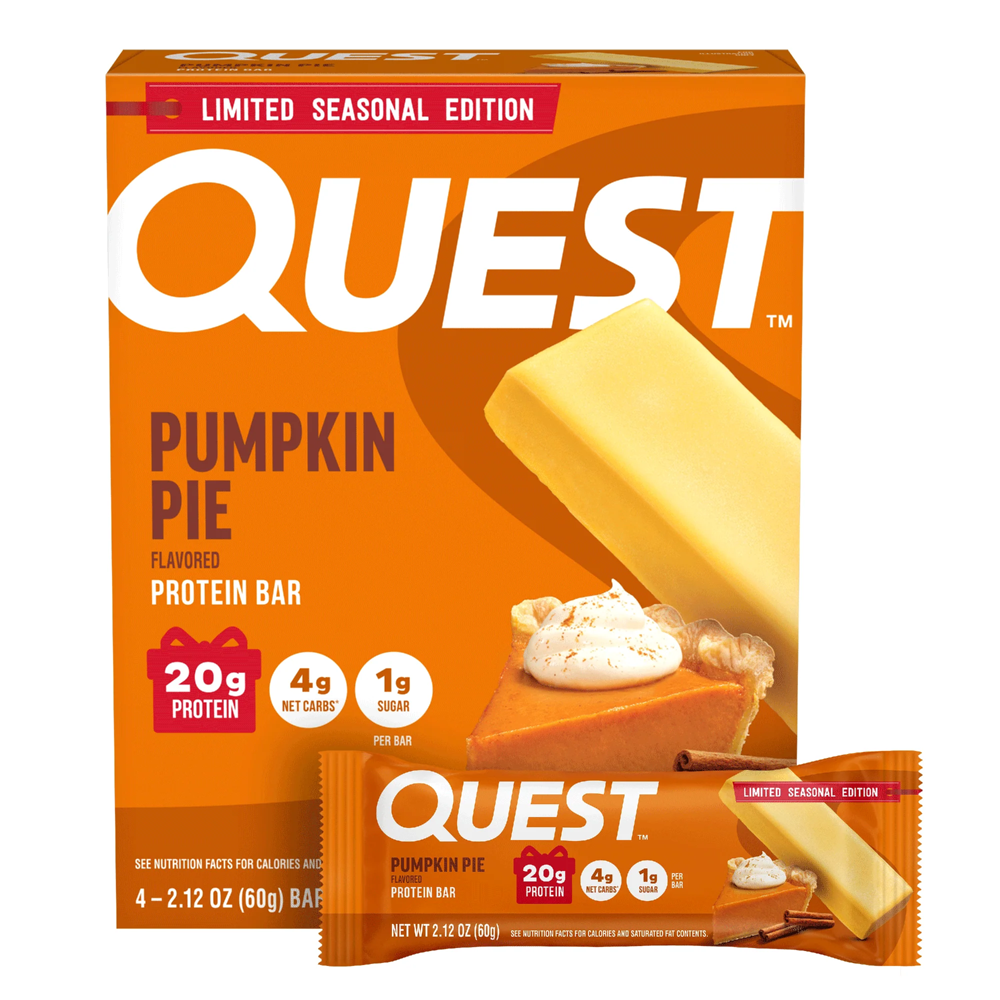Alternative view of Quest Nutrition Pumpkin Pie Protein Bar