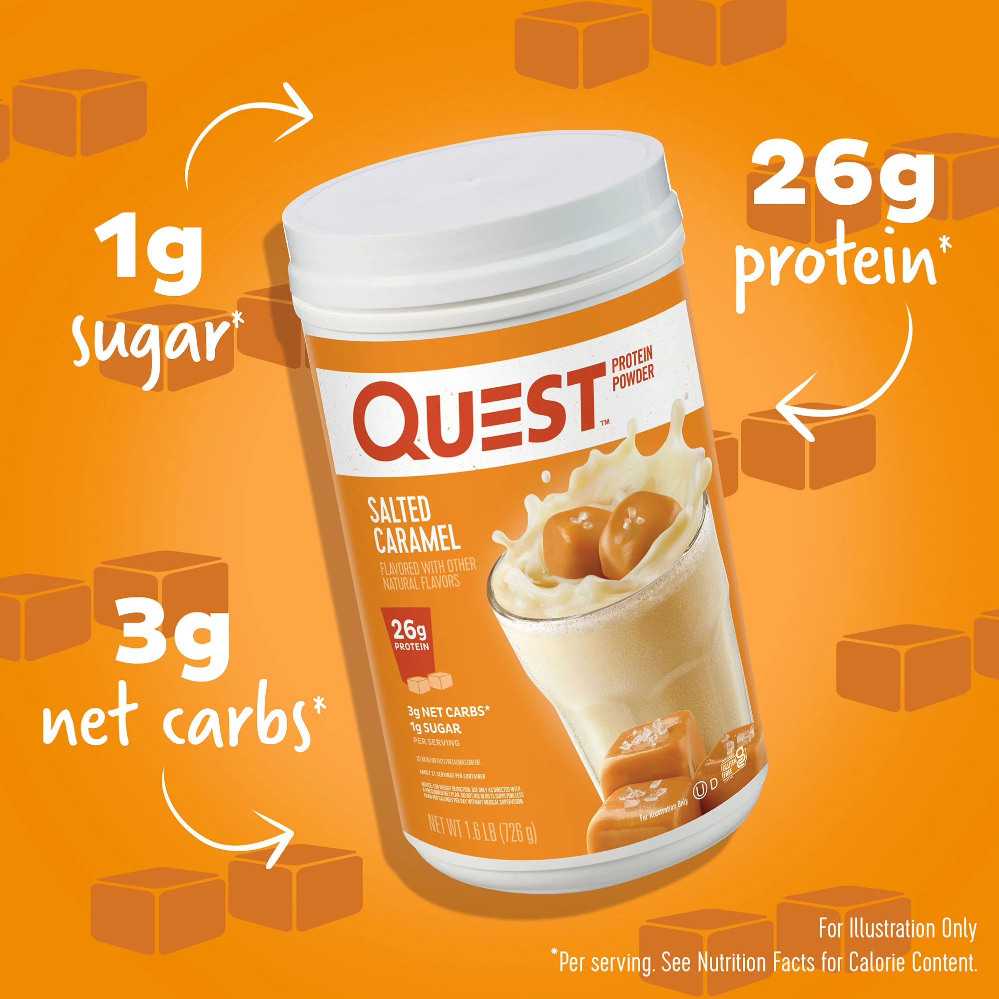 Alternative view of Salted Caramel Protein Powder