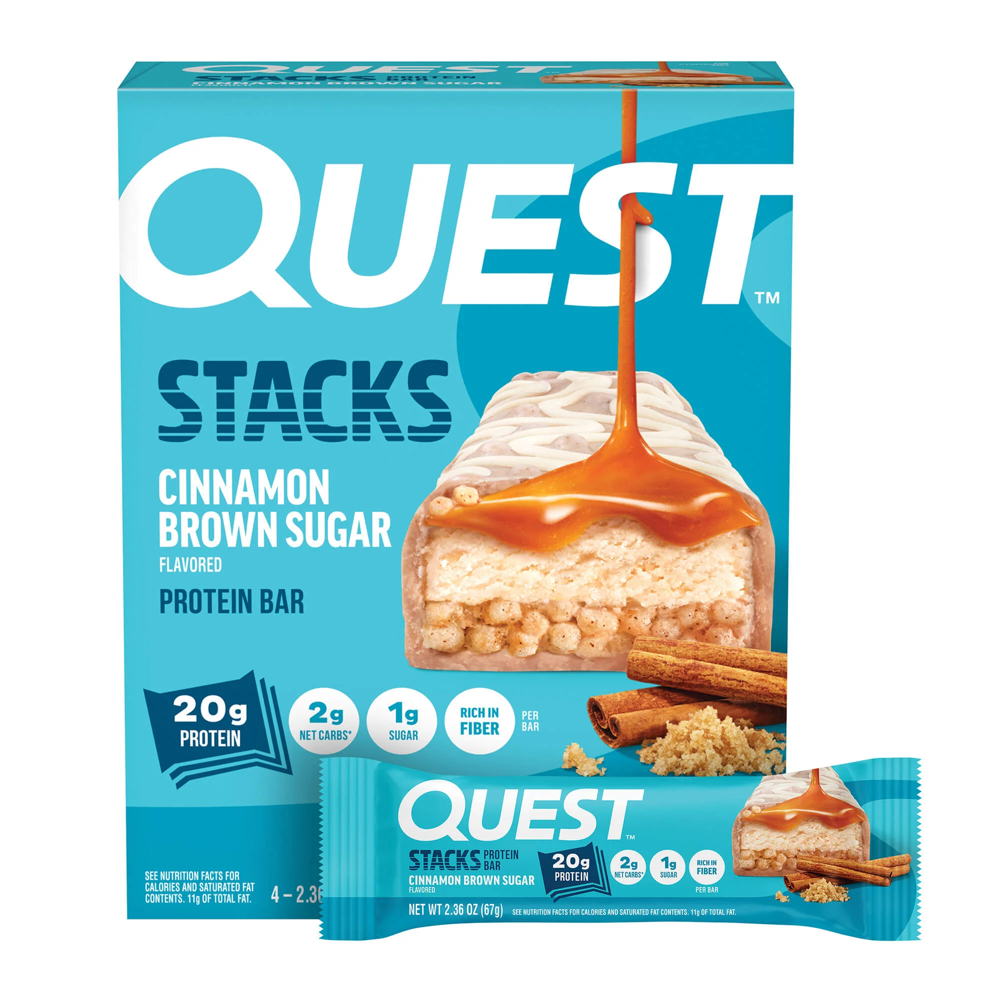 Alternative view of Cinnamon Brown Sugar Stacks Bars